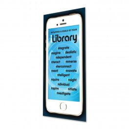 iLibrary Initiatives & Ideals Indoor Banner 720mm x 1440mm