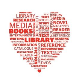 Love Your Library Wordle Vinyl Lettering