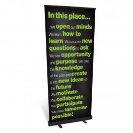 In This Place Banner Roll Up Banner