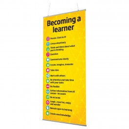 Becoming a Learner Indoor Banner 720mm x 1440mm & Hanging