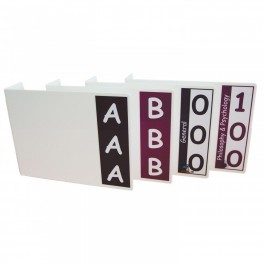 Fiction and Non Fiction Acrylic Collection Divider Starter Pack (single-sided)