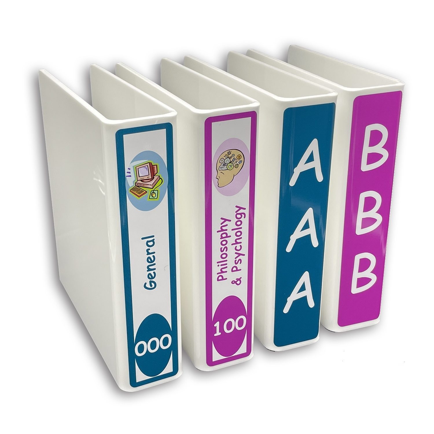 Fiction and Non Fiction Slimline Divider Starter Pack 200mm