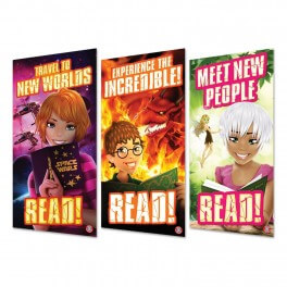 Reading Rewards Indoor Banners Set 5 720mm x 1440mm