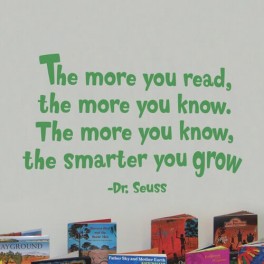 The Smarter You Grow Vinyl Lettering