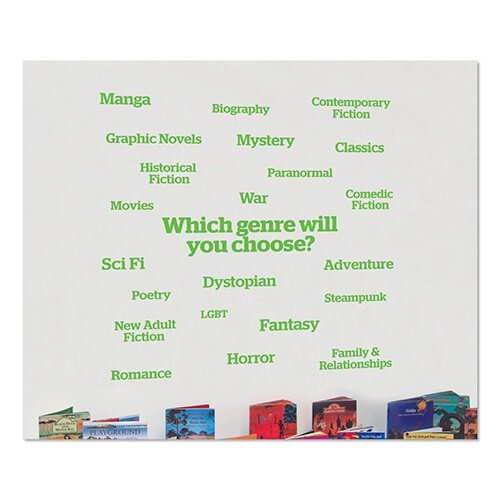 Senior Genre Word Wall Vinyl Lettering