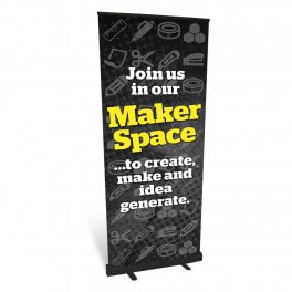 Makerspace Location Roll Up Banner