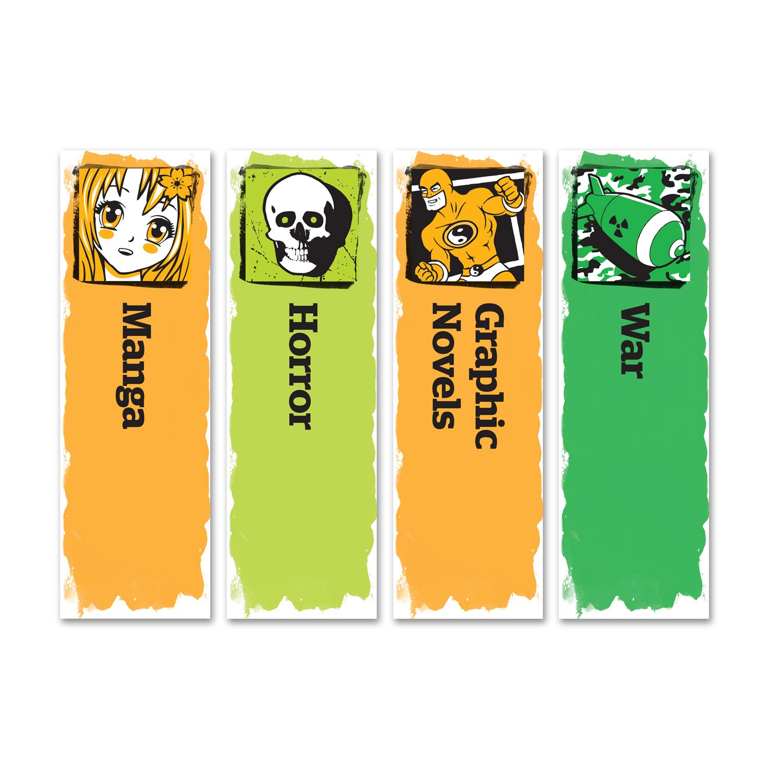 Senior Genre Sticky Back Signs Set of 28