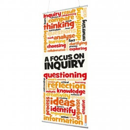 Focus on Inquiry Indoor Banner 720mm x 1440mm &amp; Hanging