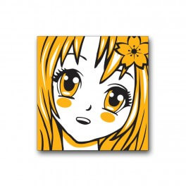 100 Senior Manga Spine Labels