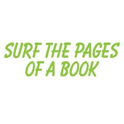 Surf The Pages Of A Book Vinyl Lettering