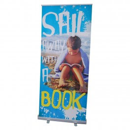 Sail Away With a Book Roll Up Banner